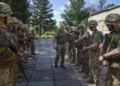 A Ukrainian military instructor