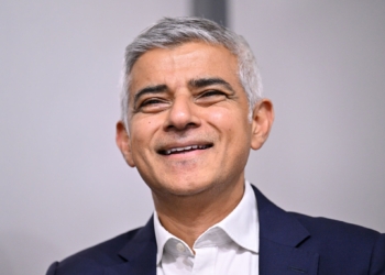 Sadiq Khan, mayor of London, during a fringe event on the opening day of the UK Labour Party annual conference in Liverpool, UK, on Sunday, Oct. 8, 2023. Keir Starmer will use the high-profile event to galvanize activists and present himself as the true candidate for change, after Rishi Sunak used the Tories' own gathering to try to distance himself from the record of previous Conservative governments. Photographer: Anthony Devlin/Bloomberg via Getty Images