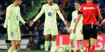 গেটাফের সাথে 1-1 গোলে ড্র করে লাকলাস্টার বার্সেলোনা