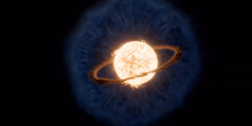 ওয়েব টেলিস্কোপে দেখা যায় একটি গ্রহ নক্ষত্রে ডুবে গেছে