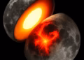 the moon's hot interior