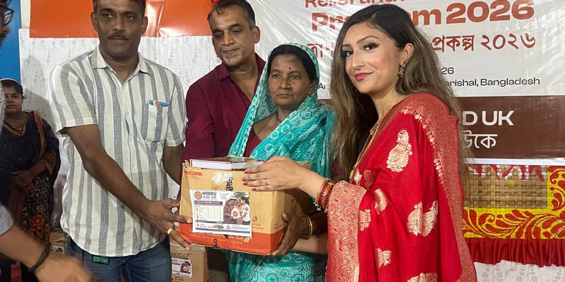 Relief and livelihood rehabilitation program in Barishal under the initiative of Hindu Aid UK