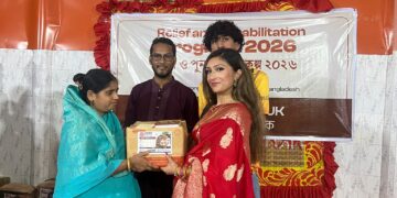 Relief and livelihood rehabilitation program in Barishal under the initiative of Hindu Aid UK