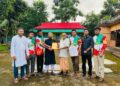 Commemorative honor for Professor Tofazzal Islam Chowdhury, the first Mayor of Nabiganj Municipality, from the Lal –Sobuj  Cycling Club