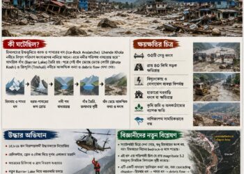 হিমালয়ের হঠাৎ বন্যা: নেপাল–তিব্বত সীমান্তে ভবিষ্যতের সতর্কবার্তা?